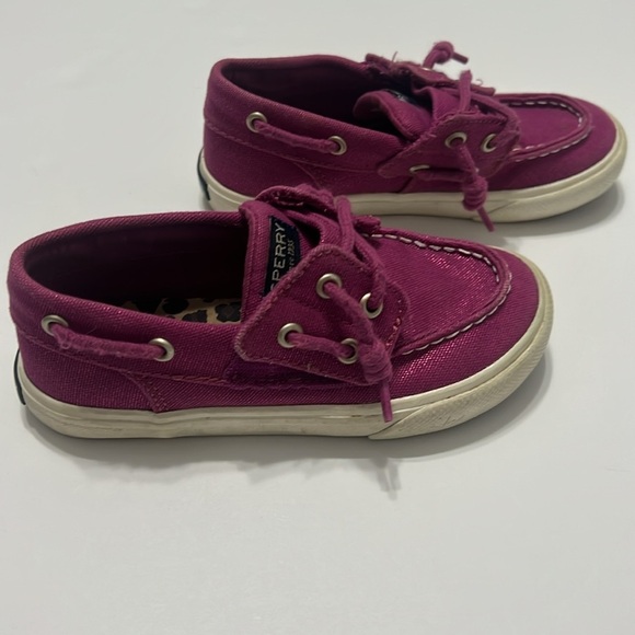 Us 10 med pink sparkle Sperry boat shoes - Picture 5 of 7